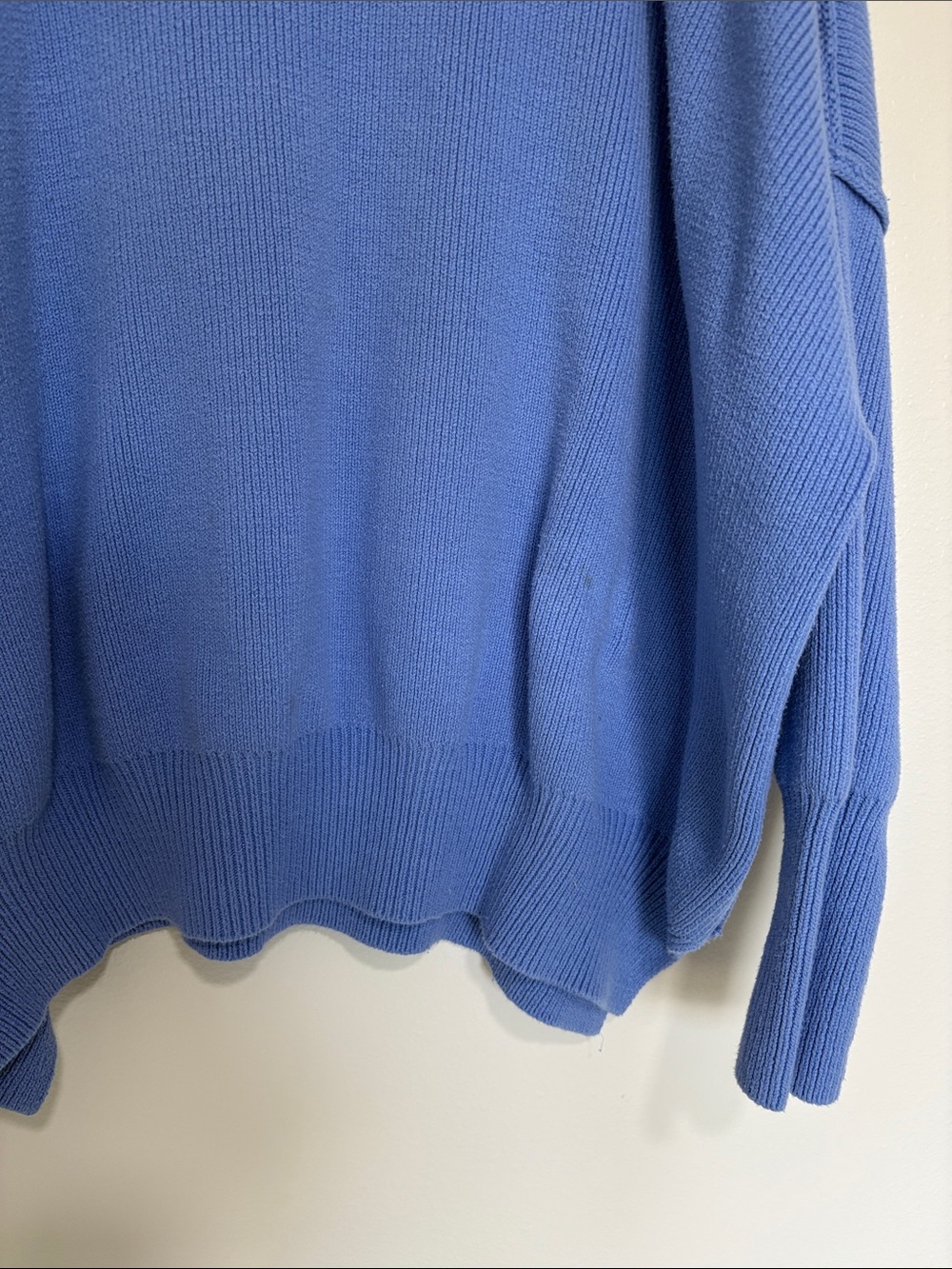 Free People Easy Street Oversized Tunic Slouchy Ribbed Knit Crew Sweater Medium - Picture 4 of 10